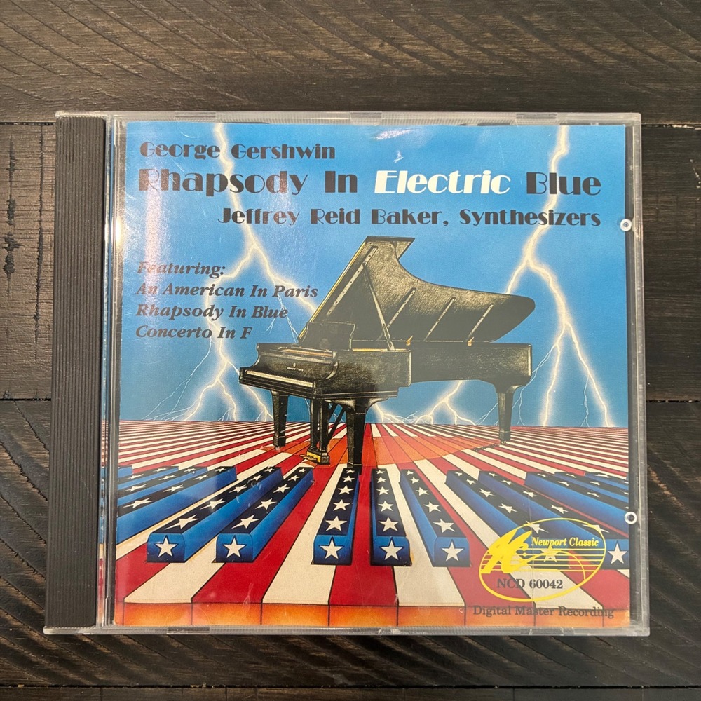George Gershwin Rhapsody In Electric Blue CD Jeffrey Reid Baker Synth NCD 60042